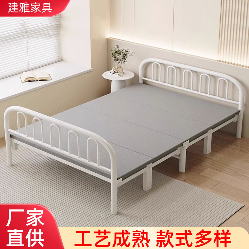 折叠床加粗双人办公室午休床出租房加厚单人床硬板床家用折叠床