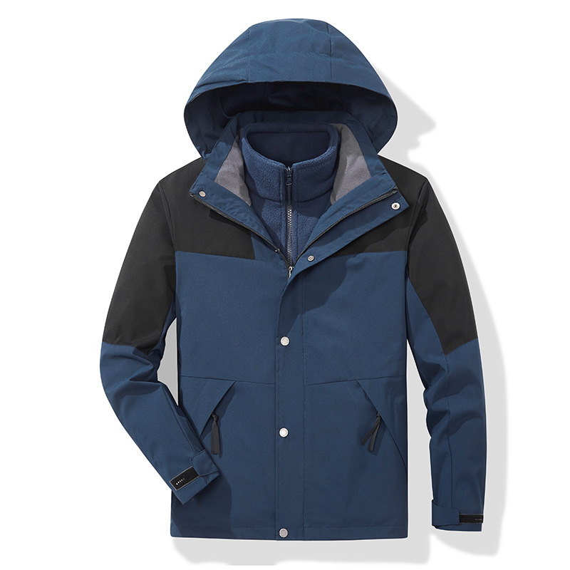 2023 New Women's Gore-Tex Jacket Three-in-One Detachable Windproof Waterproof Custom Logo Mountaineering Clothing Travel Jacket Men