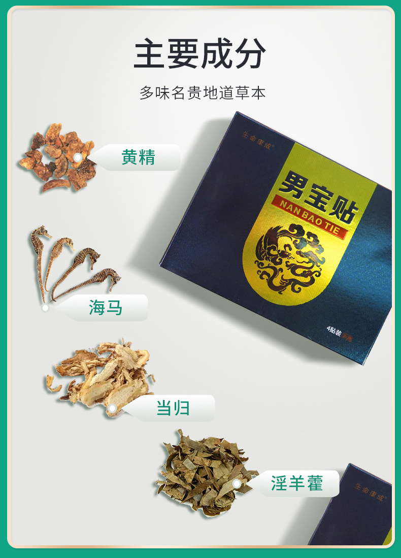 益肾贴厂家 男性保健贴中药成人肾宝穴位贴淫羊藿增大强肾男宝贴