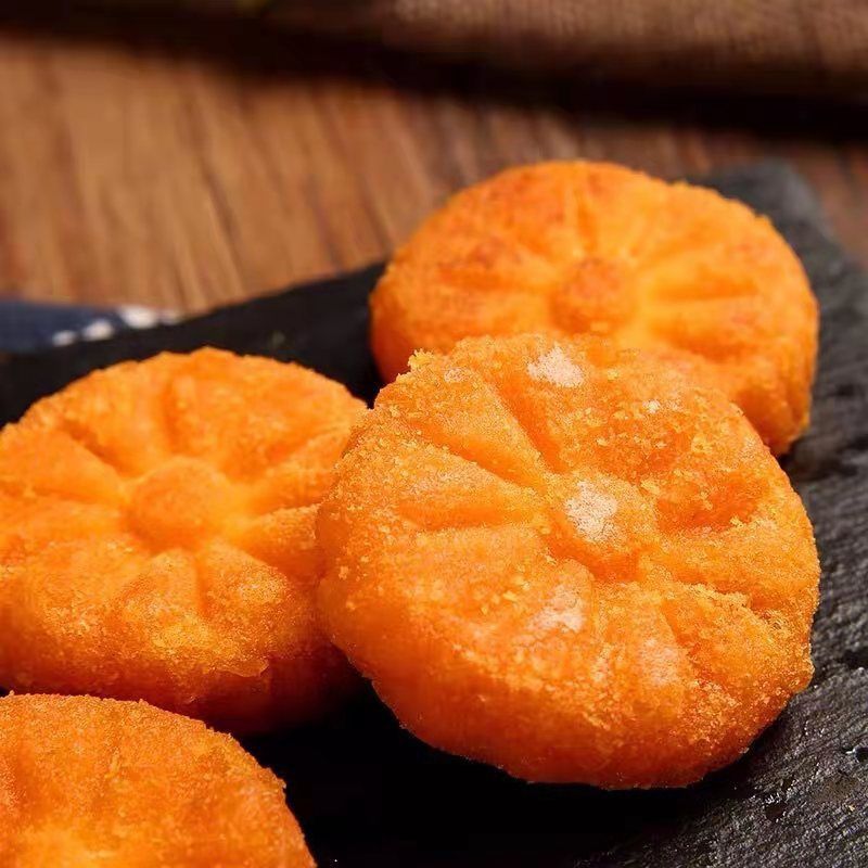 南瓜饼雪花2个酒店饭店餐饮用特色半成品点心早餐油炸摆摊小吃