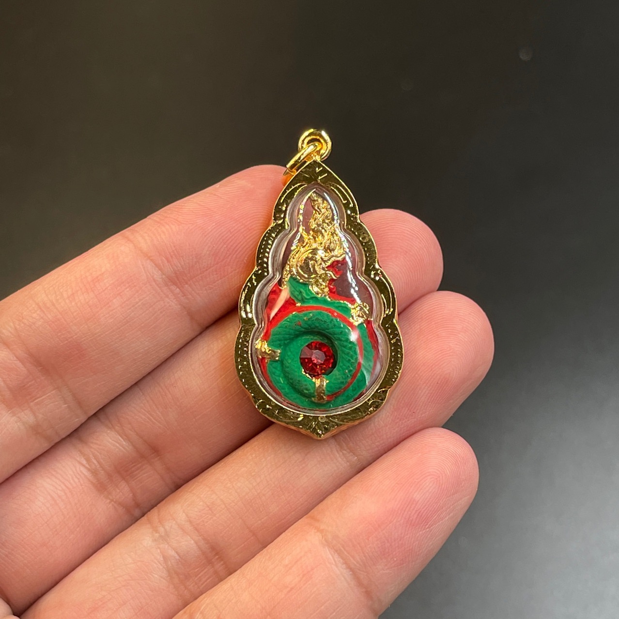 泰国佛牌 水龙 鎏金壳不褪色鎏金壳不褪色 男女可佩戴-阿里巴巴