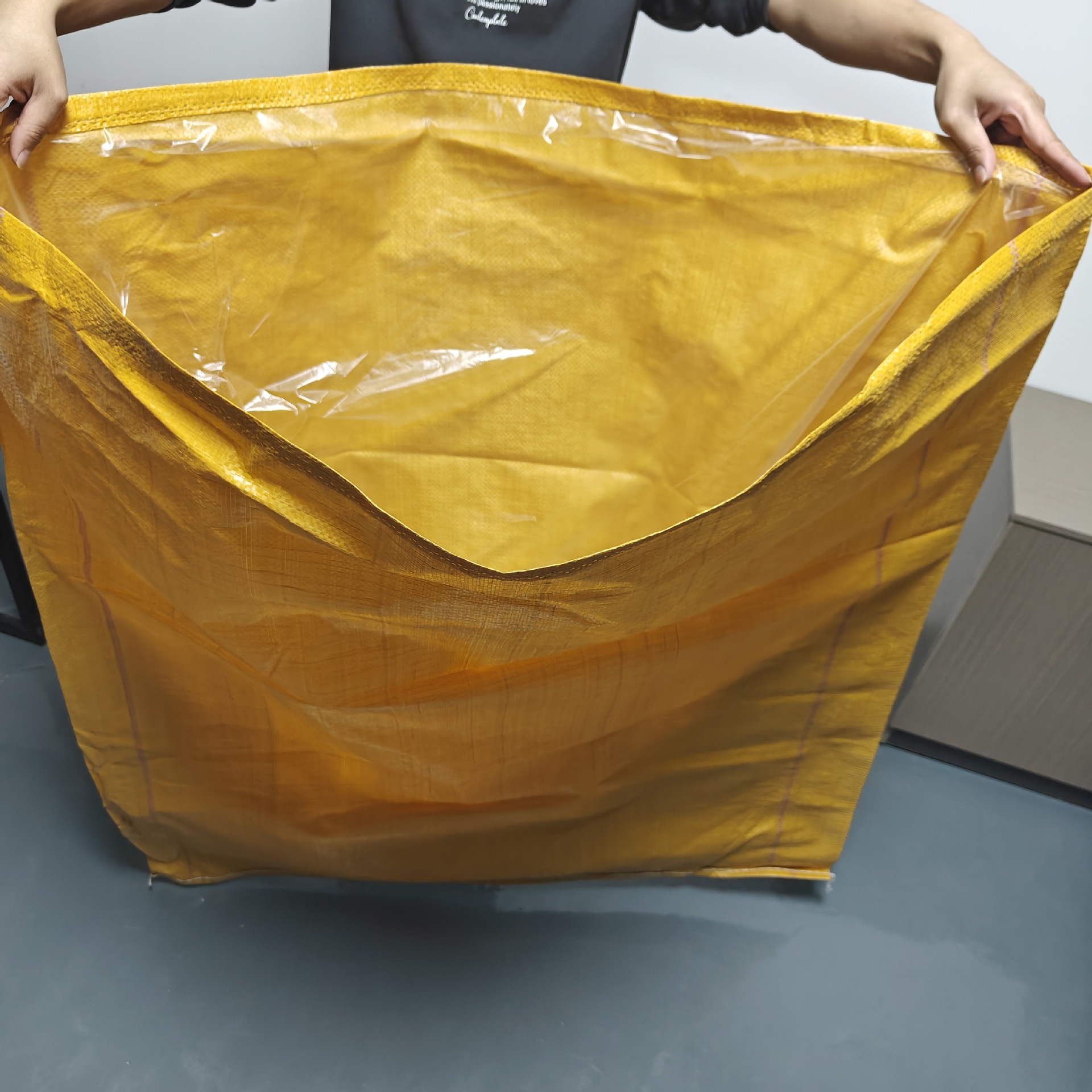 加厚绿色编织袋 防水加内胆编织袋大号黄色编织袋快递打包蛇皮袋