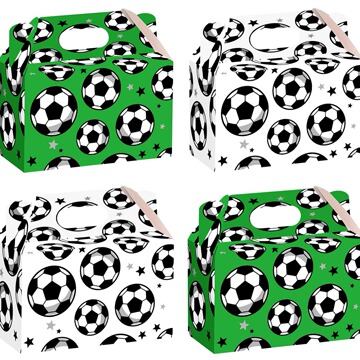 亚马逊款白绿色足球礼品纸盒装饰礼品礼物饰品盒子节日派对礼品盒