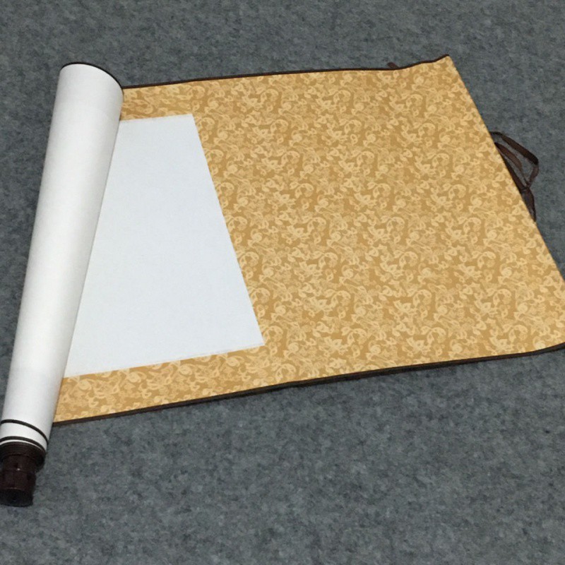 空白画轴厂家直销批宣纸卷轴二尺三尺四尺书画半生熟裱画卷轴挂轴