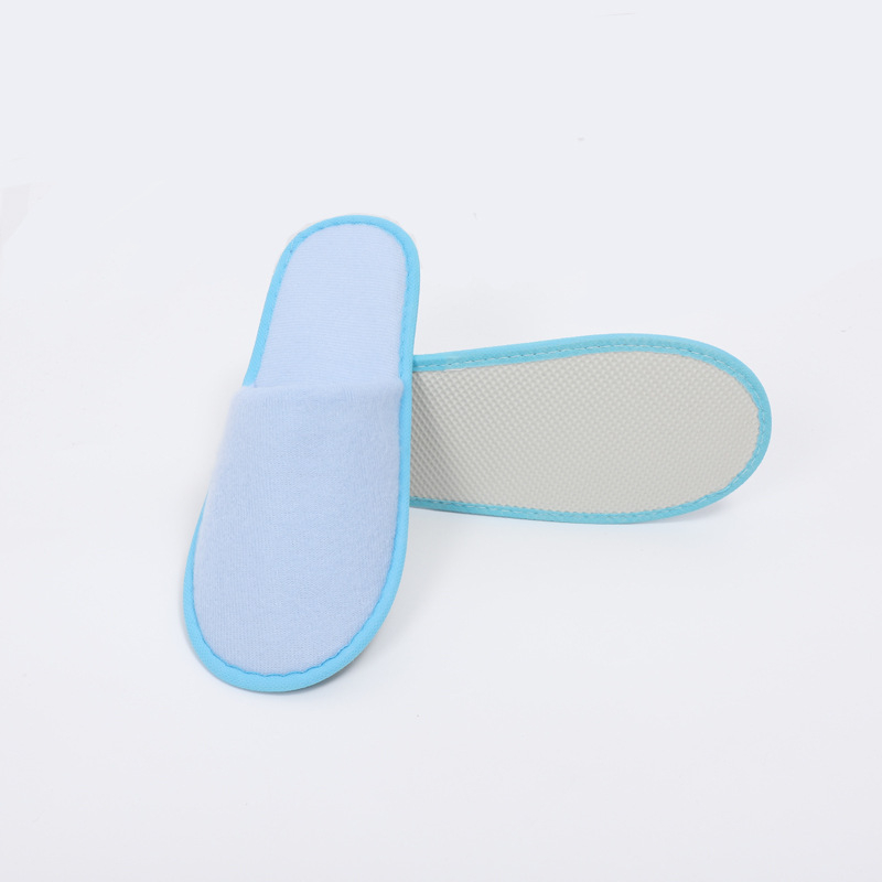 Hotel Disposable Slippers Thickened Non-Slip Sole Brushed Fabric Slippers Hotel B & B Guest Room Waiting Slippers Wholesale