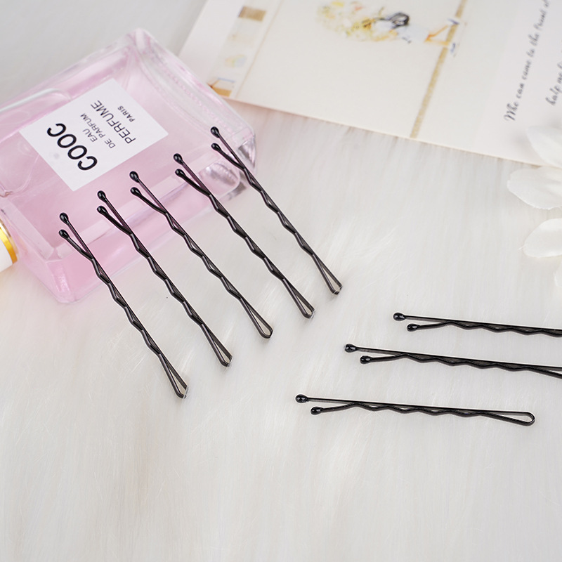 Word Clip Factory Wholesale 50 Pcs/Pack Black Clip Bold and Step up without Internal Marks Updo Hairpin Word Clip