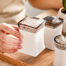 棉签盒带盖便携塑料牙签盒创意牙签筒家用简约餐厅茶几棉签收纳盒
