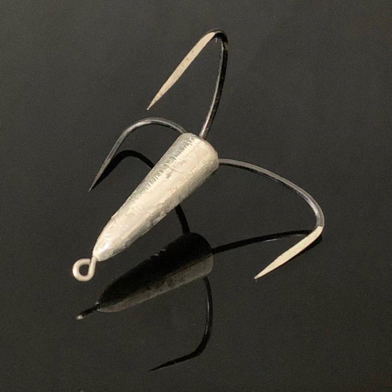 渔火渔具批发 刀尖手磨锚钩 三角尖锚钩 三锚钩 手研锚钩 手磨钩