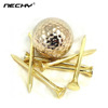 Cross border Golf tee Metal tee silvery woodiness plastic cement sale golf combination parts Supplies
