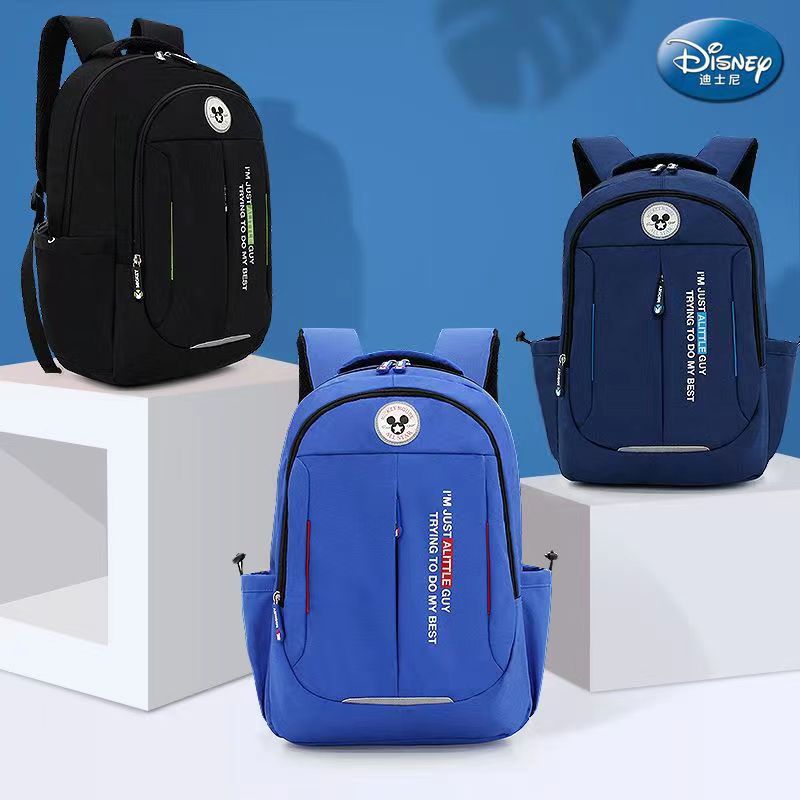 Disney School Bag for Primary and Middle School Students Children's Spine Protection Large Capacity Burden Reduction Leisure Fashion Preppy Style Backpack