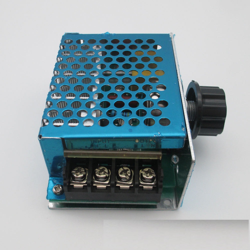 4000w 可控硅调节器 电子调压器 调光 调速度 调温度 带保险外壳