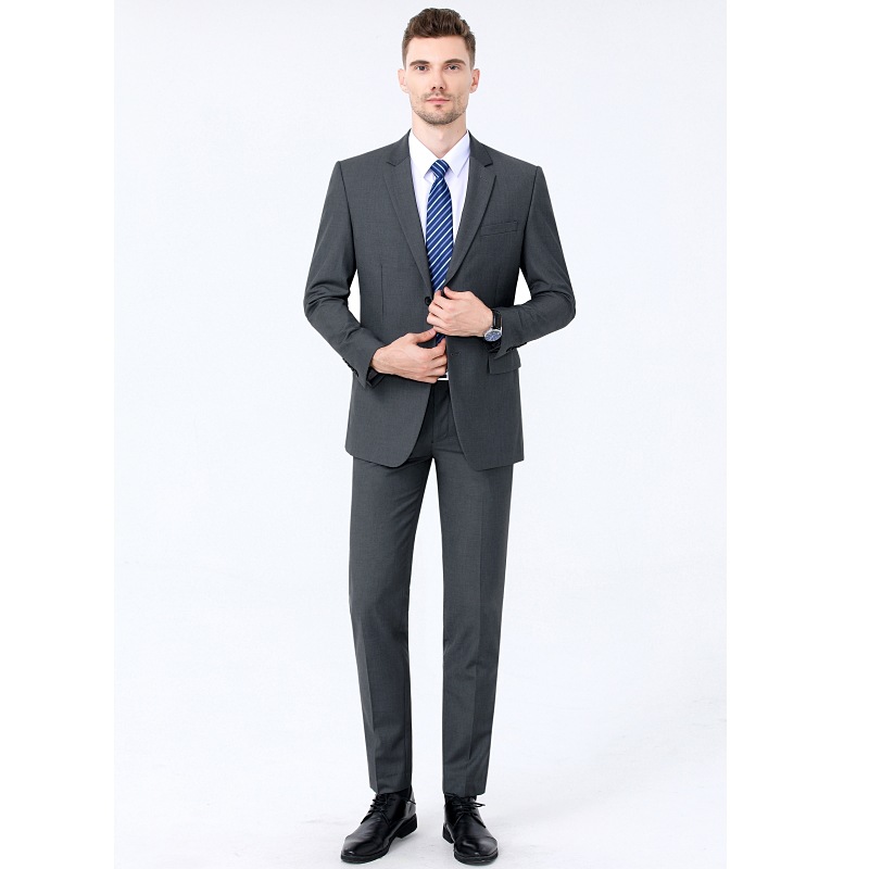 2021秋冬新款中年男式西服套装商务休闲男士职业装白领婚庆礼服