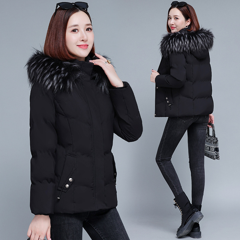 Middle-Aged Women's Cotton-Padded Clothing Autumn and Winter New Women's Cotton Clothes Women's Coat Hooded Warm Cold-Resistant Cotton-Padded Jacket Casual Women's Cotton-Padded Coat