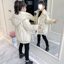 女童冬装羽绒棉服2024新款儿童洋气加厚棉袄中大童冬季中长款外套