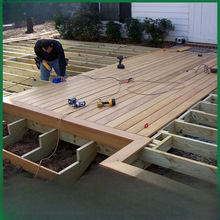 塑木地板户外露台花园二代共挤木塑板室外庭院防腐木地板自铺安装