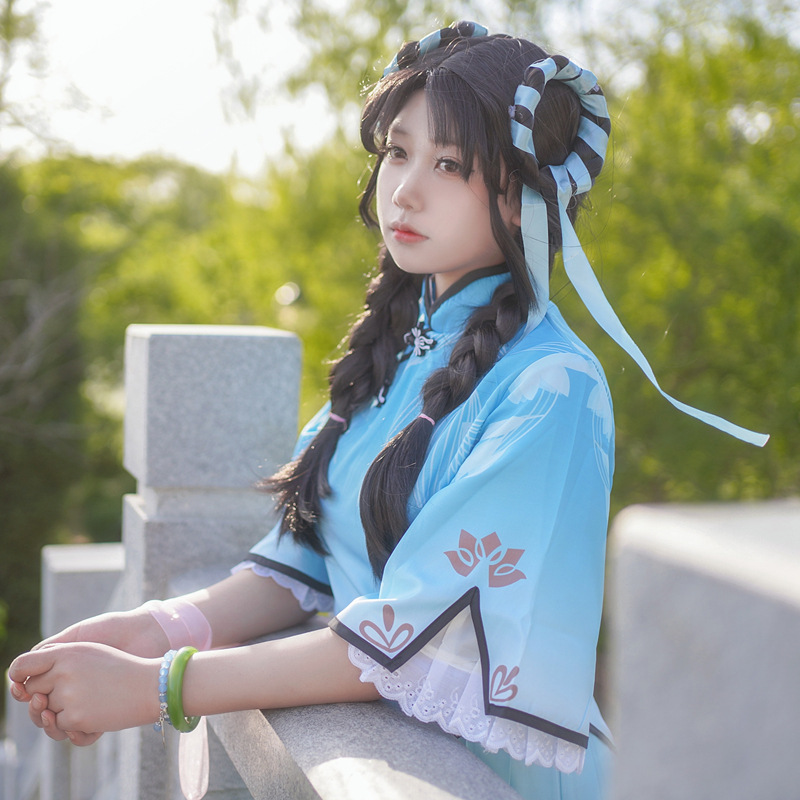 现货王者荣耀cos服西施诗语江南少女全套cosplay游戏古风服装女