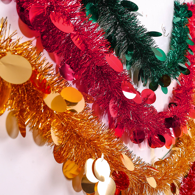 圣诞节装饰品教室彩带布置彩条拉花彩带毛条店面幼儿园场景布置