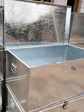 4txn批发铁皮箱铁箱子大号工具箱定 做储物箱收纳箱后备箱白铁皮