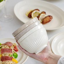 高颜值陶瓷碗釉下彩餐具家用饭碗家用碗具简约小碗瓷碗4.5英寸碗