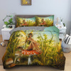 Mushroom Forest Cross border The bed Three customized Home textiles Brushed fabric Quilt cover pillow case printing Availability Manufactor