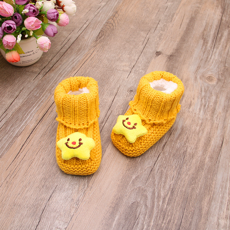 [Special Clearance] Winter Fleece-Lined Baby Bootee 0-6 Months Baby Shoes Newborn Step Ankle Sock