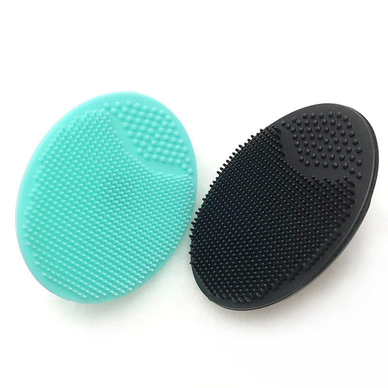 Silicone Face Brush Silicone with Suction Cup Baby Shampoo Brush Massage Brush Cleaning Facial Cleaner Baby Bath Brush