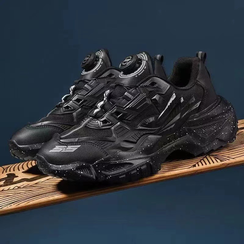 exr55战士旋转纽扣机甲战靴出征系列3d潮流情侣款机甲黑武士潮鞋