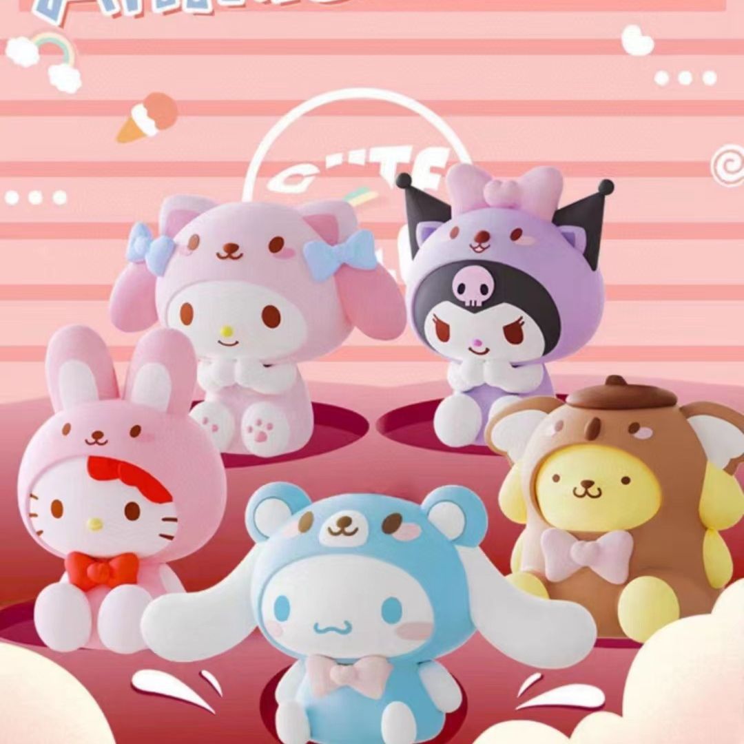 三丽鸥动物园小伙伴系列盲盒潮玩周边公仔手办摆件心意礼物批发