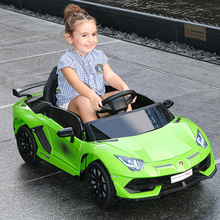 新品兰博儿童电动车可坐人四轮四驱小孩玩具车带遥控汽车生日礼物