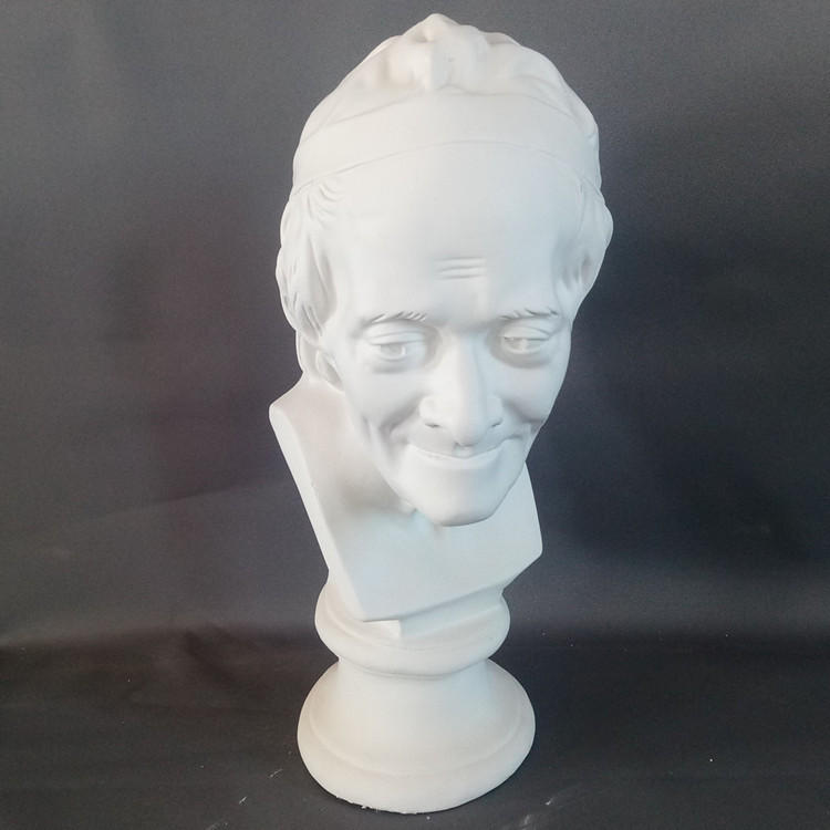 写生教具美术石膏像伏尔泰石膏头像高50cm厂家批发美术用品绘画板