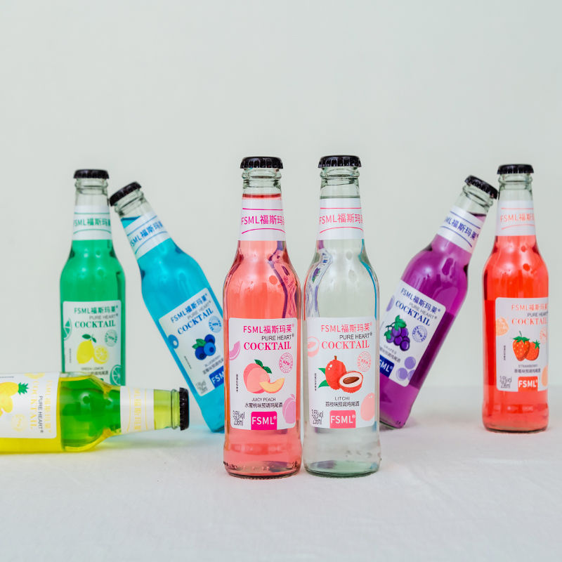 8瓶鸡尾酒学生女士网红低度洋酒果汁味加气果味酒整箱-阿里巴巴