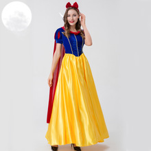 万圣节服装成人白雪公主cosplay豪华短袖长裙魔法童话公主裙表演