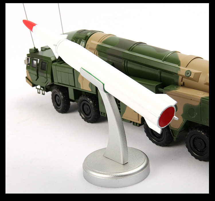 军威时代锌合金东风21c导弹车模型合金高仿真坦克导弹车 摆件批发