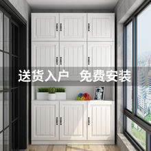 新款阳台柜储物柜防晒鞋柜欧式现代衣柜简约经济型组装收纳置物柜