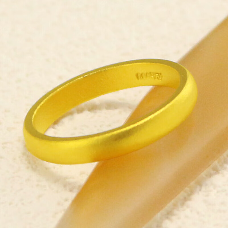 老凤凰黄金戒指男女足金999新款古法实心泥鳅背复古光面情侣款对