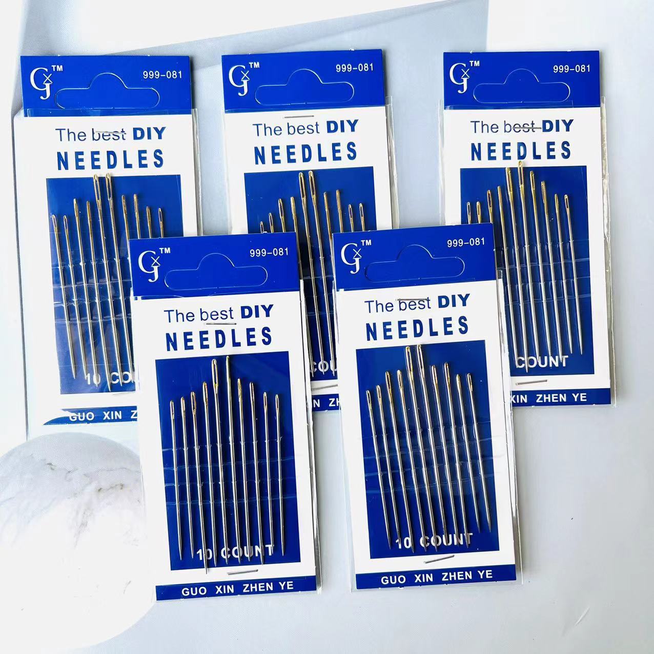 999-081 Blue Board Card Acupuncture Embroidery Worker Sewing Needle Household Sewing Needle Sweater Sewing Needle Sewing Quilt