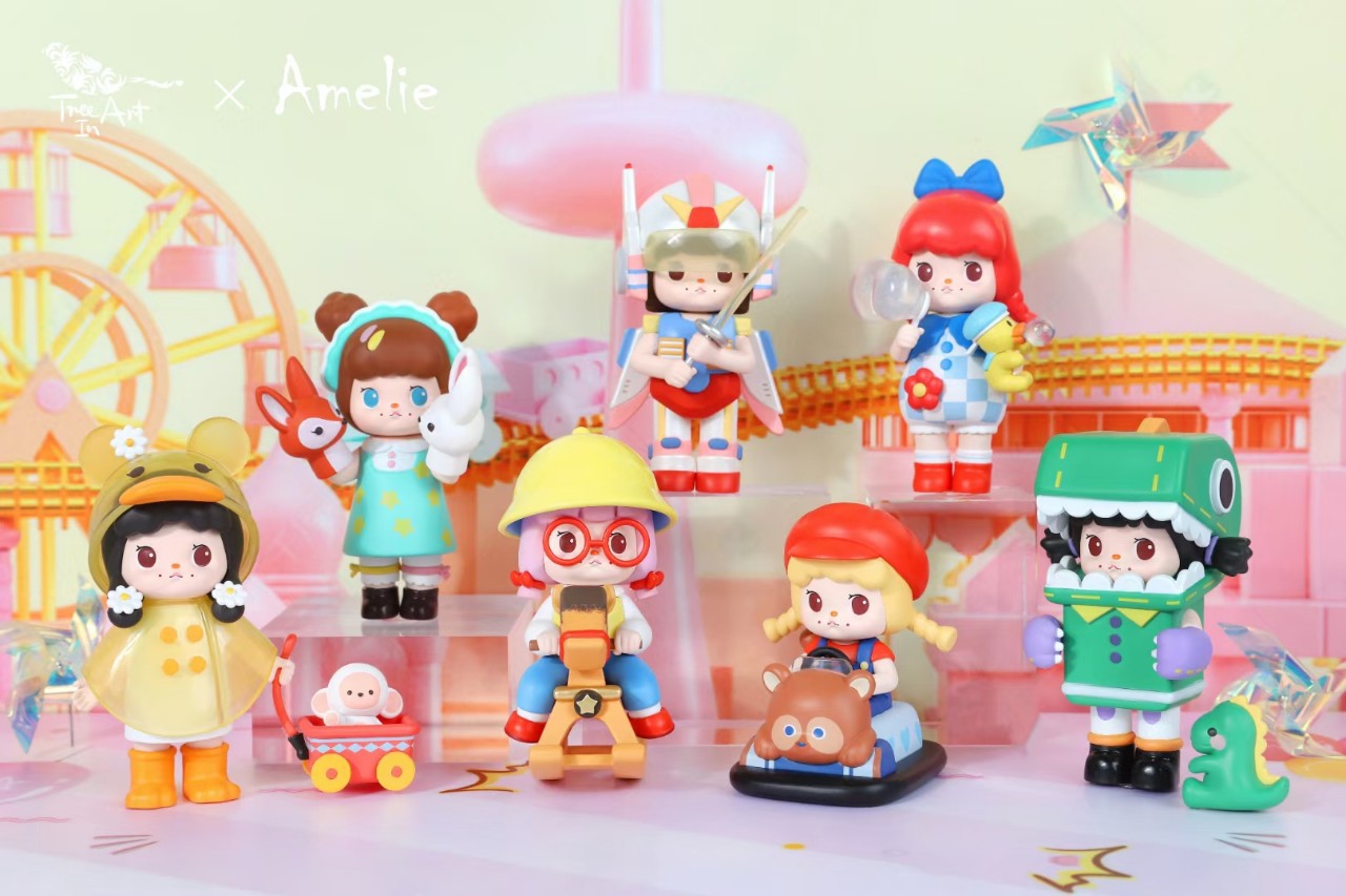 现货青壹坊盲盒amelie童心大玩家惊喜盒娃娃公主可爱碰碰车隐藏款