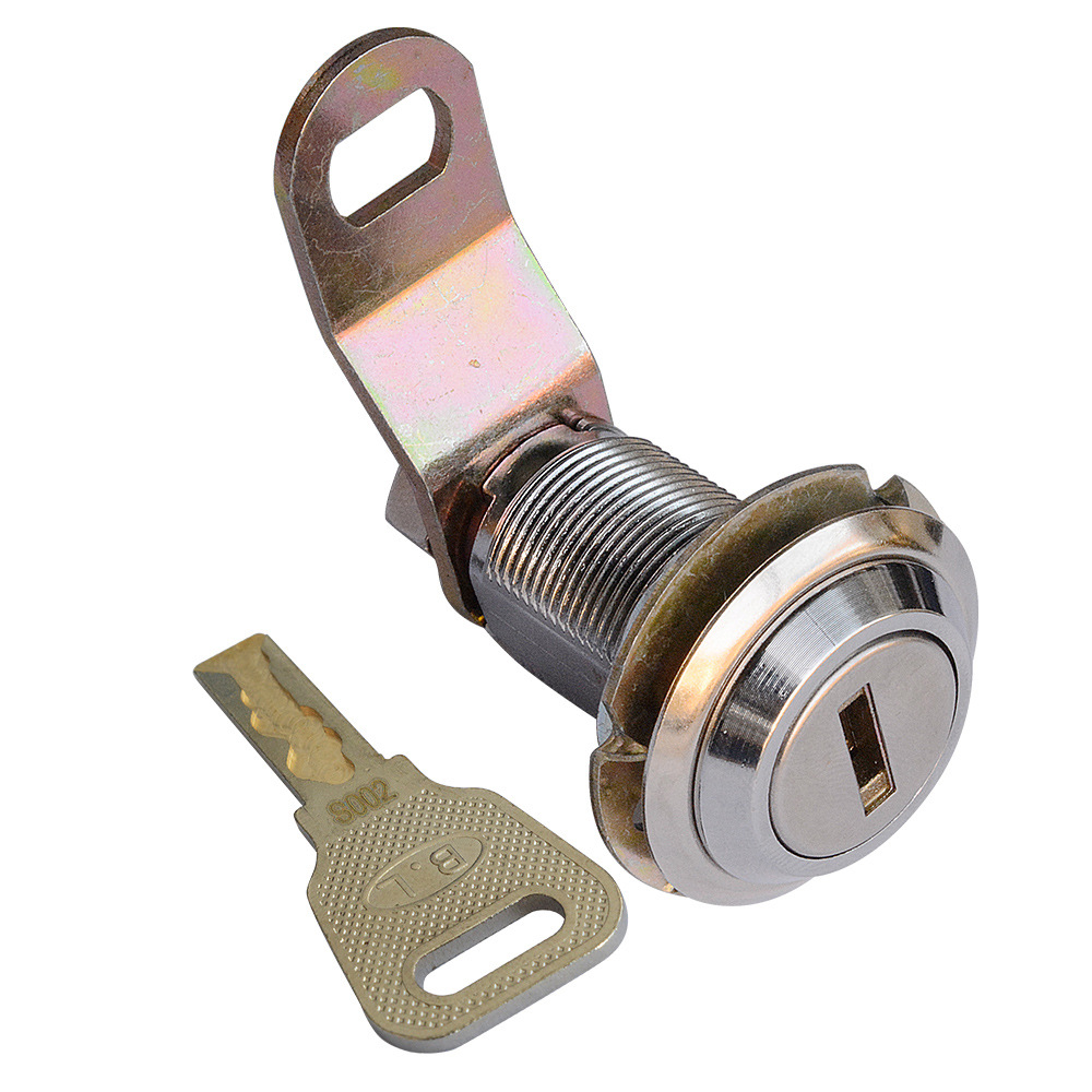 厂家30mm长20mm长s形钥匙同号通开机箱门锁游戏机娃娃机门锁订制