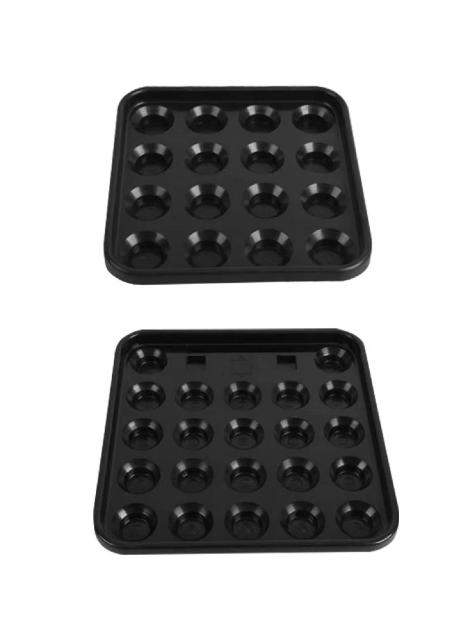 台球托盘英式斯诺克托盘美式黑八台球子托盘收球黑色塑料托盘