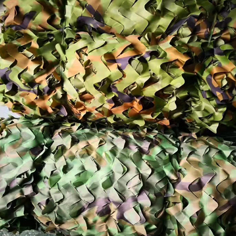 迷彩野营防晒网汽车遮阳网战术迷彩伪装布防航拍网拓展遮阴cs网布