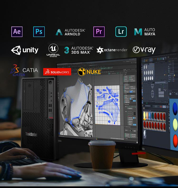 适用联想图形工作站 电脑 thinkstation p350 i3-101050 8g 1t
