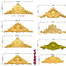 砂岩浮雕玻璃钢雕塑外墙装饰欧式别墅门头雕花三角花山花浮雕成品