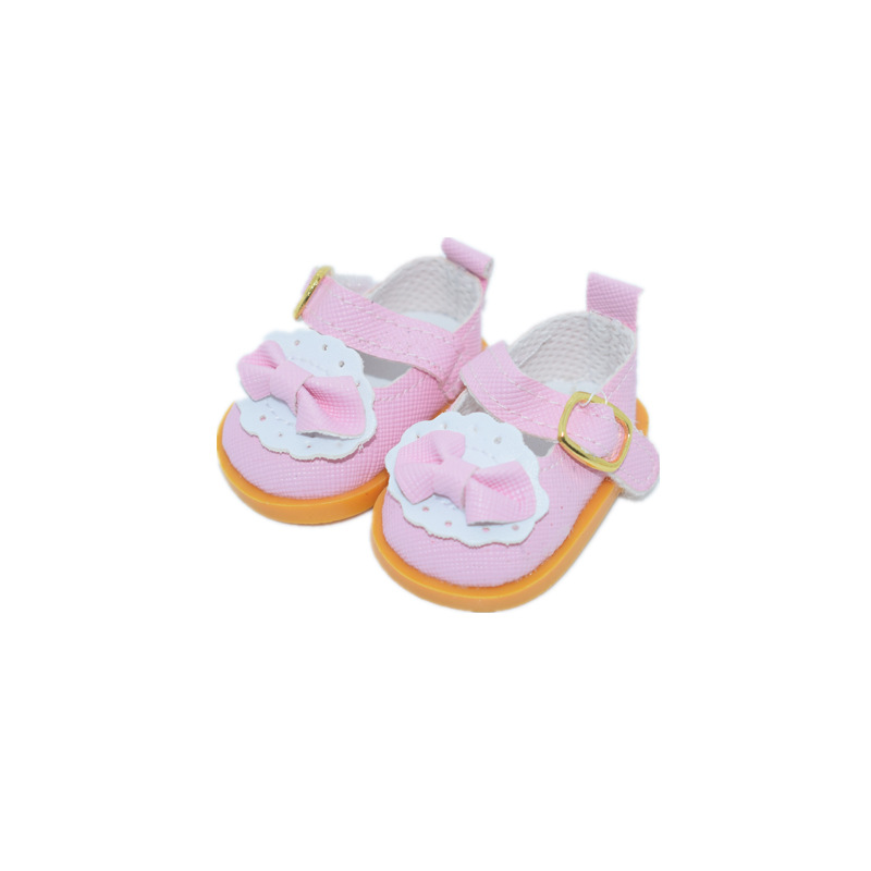 20cm Cotton Doll Small Leather Shoes Doll Exo Idol Bow Princess Shoes Doll Shoes Star Mary Jane Shoes Doll Shoes