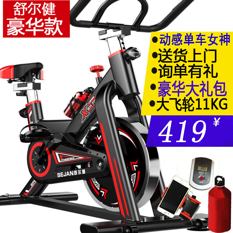 Shuerjian 09 Luxury Indoor Spinning Ultra-Quiet Exercise Bike Home Bicycle Sports Fitness Equipment