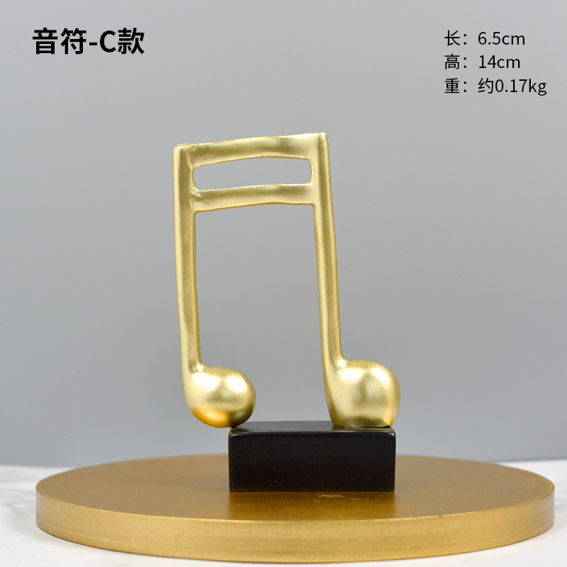 Modern Minimalist Music Trophy Staff Notes Piano Decoration Home Decoration Piano Room Crafts Gift