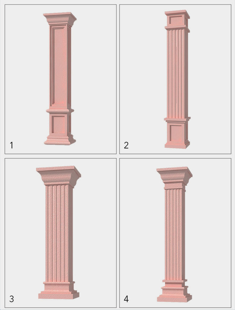 厂家直供定制 eps外墙装饰线条泡沫装饰线外墙别墅檐线罗马柱欧式