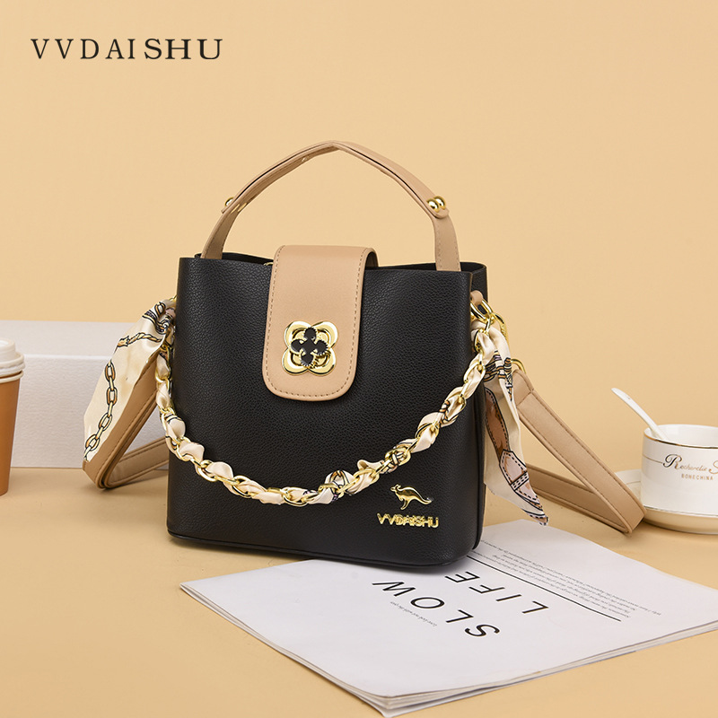 广州唯唯袋鼠高端质感软面洋气百搭手提单肩女包气质网红爆款女包