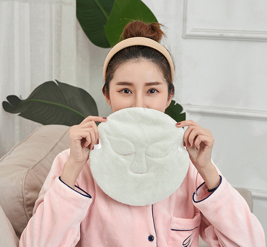 Hot Compress Mask Hot Compress Towel Double-Layer Thickening Moisturizing Hydrating Beauty Compress Face Towel