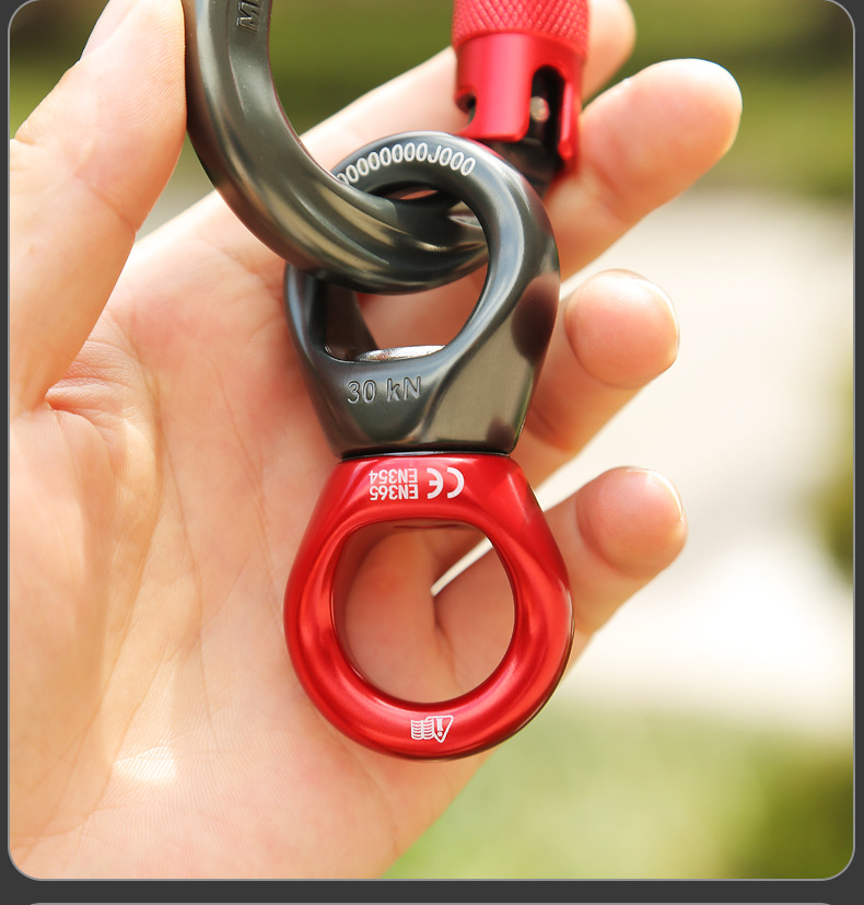 欣达华系万向轮户外攀岩吊滑轮瑜伽固定连接器吊环旋转挂环万向节