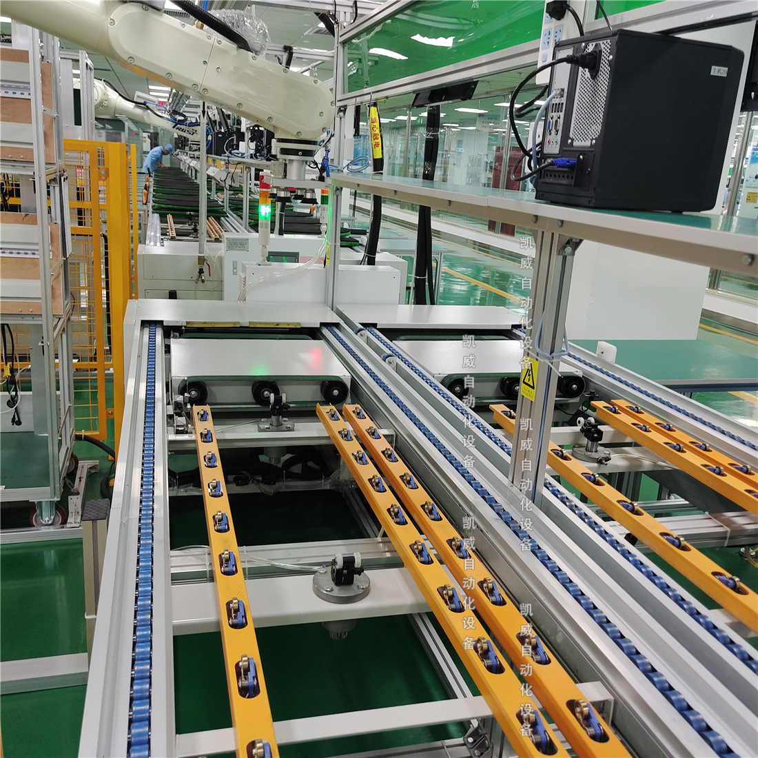 凯威装配线电器倍速链组装线载具输送线总装生产线倍速链流水线